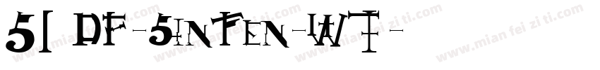 51 DF-SinTen-W7字体转换